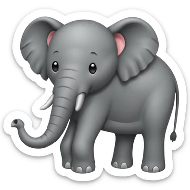 pata de elefante encadenada, solo pata sticker