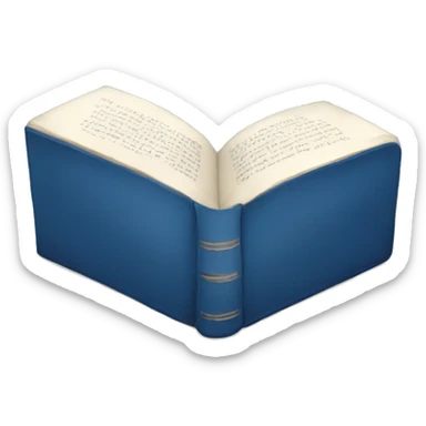 Blue book with PARTHERS text sticker