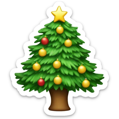 Christmas tree sticker