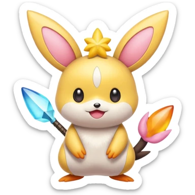 Emolga-Victini-Carbink-Kirby-fusion sticker
