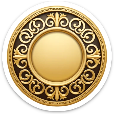 The name of God is repeated in the shape of a circle. sticker