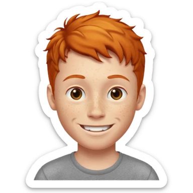 Ginger boy sticker