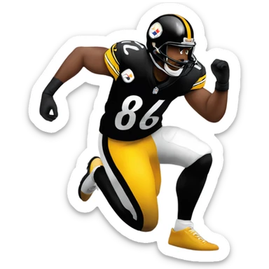 Steelers stepping on a raven sticker