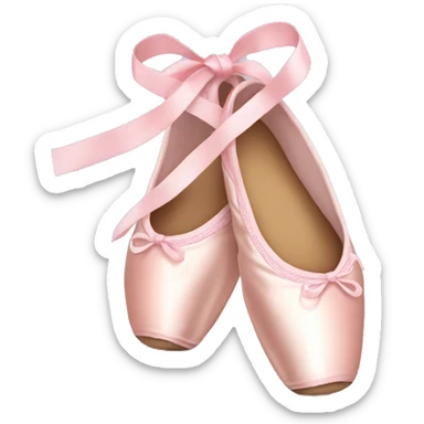 Ballerina pointe shoes sticker