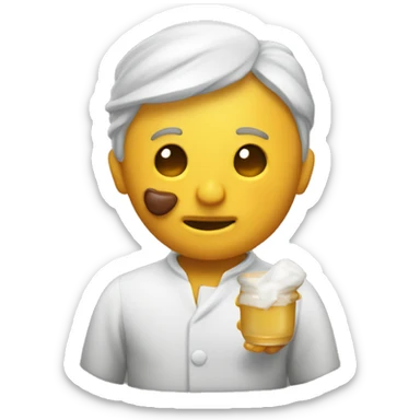 Un dedo con miel sticker