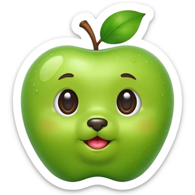green apple pachiapup  sticker