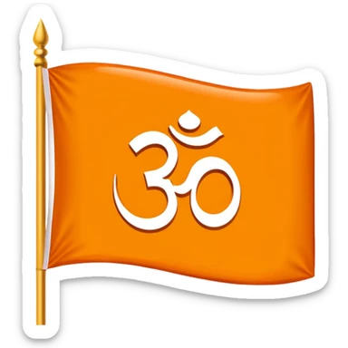 Hindu flag sticker