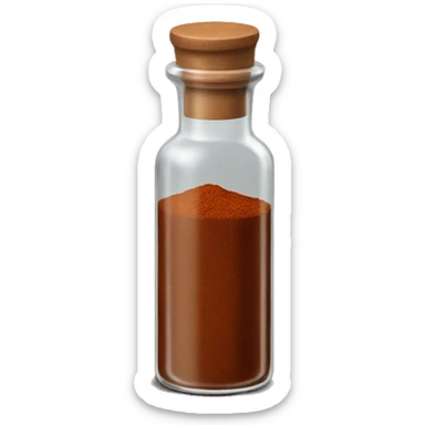 spice bottle of brown spice sticker