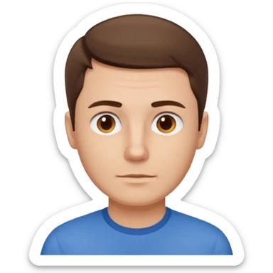 A man who look like hitler without mustache  sticker