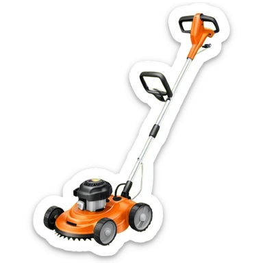 Echo lawn trimmer with orange more like the real thing  sticker