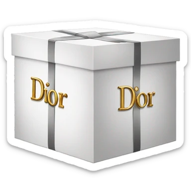 Dior-logo-box sticker