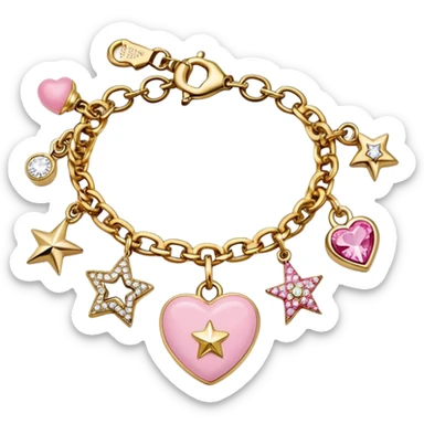 Juicy Couture charm bracelet sticker