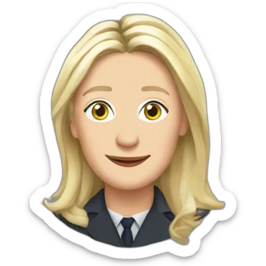 France Marine Lepen political sticker