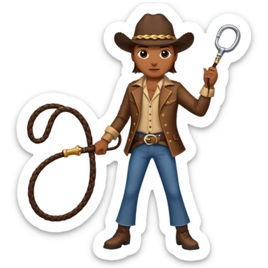 Give this emoji 🤠 a whip sticker