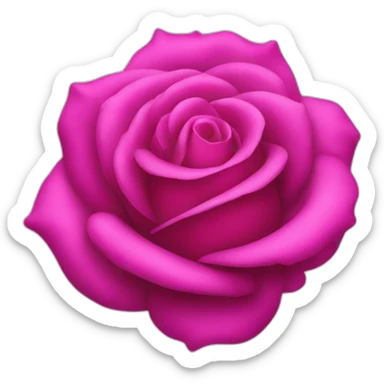 iPhone rose fuchsia sticker