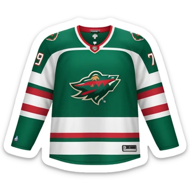 Minnesota wild jersey  sticker