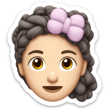 A soft, plush spa headband with a bow sticker