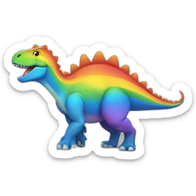 Pride dinosaur sticker