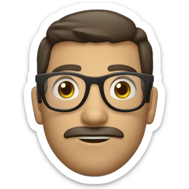 Filósofo griego con lentes sticker