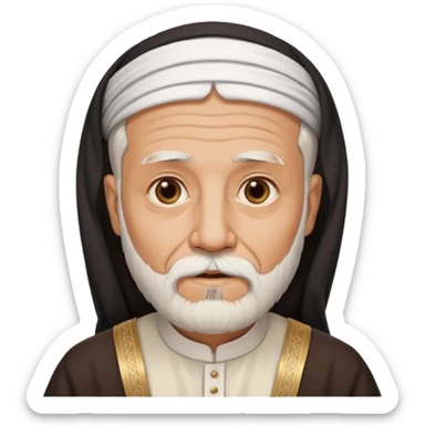 old emirates guys wearin gUAE cloths with white beared  sticker