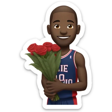 Jamal Crawford giving me flowers sticker
