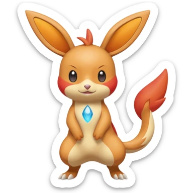 Plusle-Buizel-Victini-fusion, full body sticker