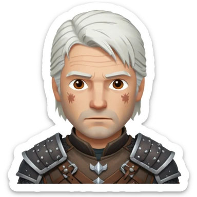 Geralt-of-Rivia from the movie  sticker