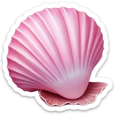 pink seashell sticker