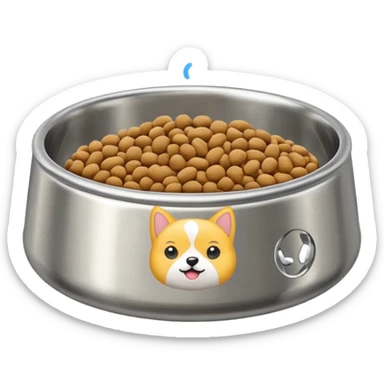 food bowl for pet sticker