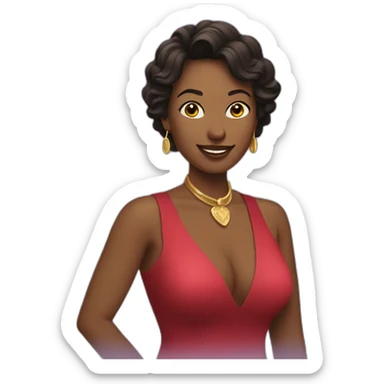 the woman is playing at the casino sticker