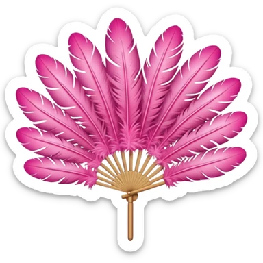 a-dovetail-consisting-of-pink-feathers-that-spread-out-in-a-fan-shape.-without-the-dove. sticker