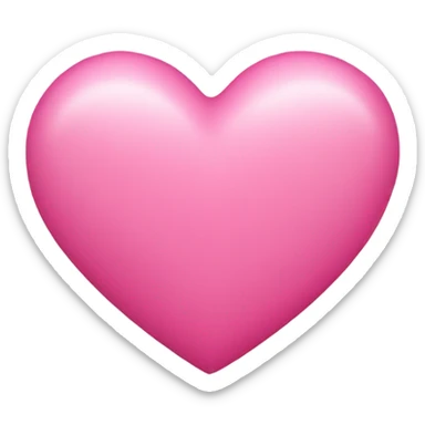 Pink heart  sticker