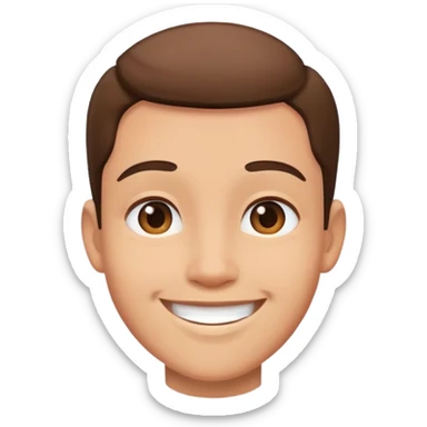 personalized cartoon avatar smiling sticker