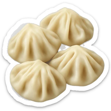 Russian dumplings on a plate sticker
