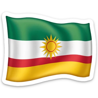 Create a Kurdistan flag  sticker