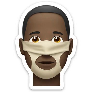 face covering nose sticker