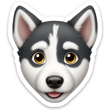 Husky puppy sticker