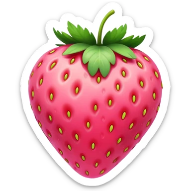 pink strawberry sticker