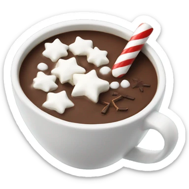 Christmas hot chocolate  sticker