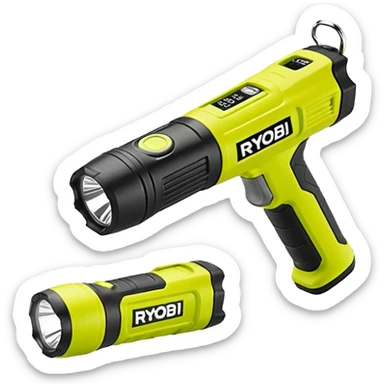 RYOBI P705 One+ - Linterna LED de iones de litio de 18 V, 130 lúmenes sticker