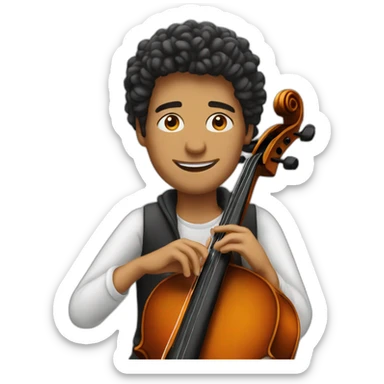 cellist sticker