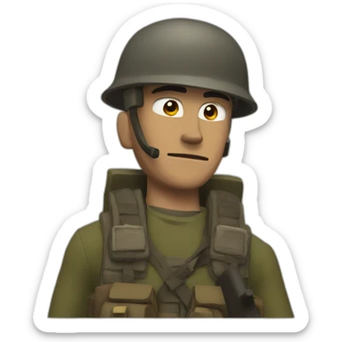 Soldier tf2 sticker