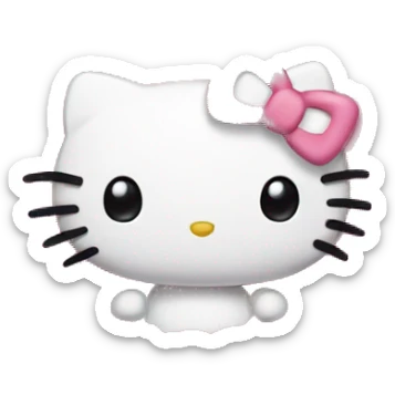 hello kitty heart sticker