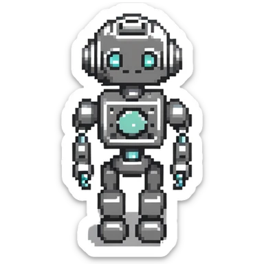 robotic AI Tools icon sticker