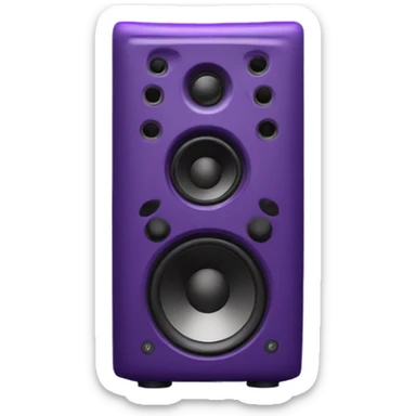 music speaker in pur sticker