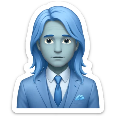 ethereal-pastel-transparent-translucent-gorgeous-spectral-dark-greyish-blue-whitish-gloomy-man-with-blue-long-hair-with-a-beautiful-creme-suit sticker