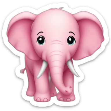 Elefante cor de Rosa  sticker