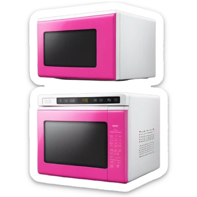 Pink microwave  sticker
