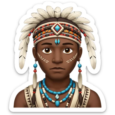 tribal man sticker
