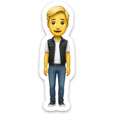 Un mono con pantalones sticker